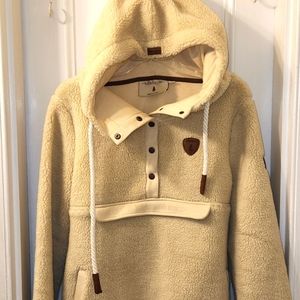 Wanakome Cream Sherpa Hoodie
